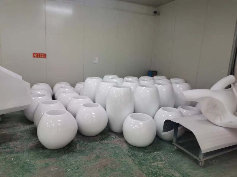 玻璃鋼圓形花盆戶外市政工程景觀花缽 玻璃鋼圓形花盆戶外市政工程景觀花缽