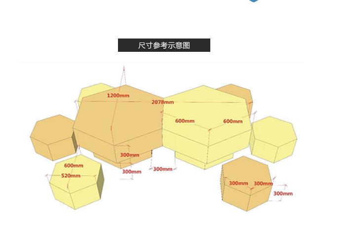 玻璃鋼六邊形茶幾座椅組合創(chuàng)意邊幾坐凳 玻璃鋼六邊形茶幾座椅組合創(chuàng)意邊幾坐凳