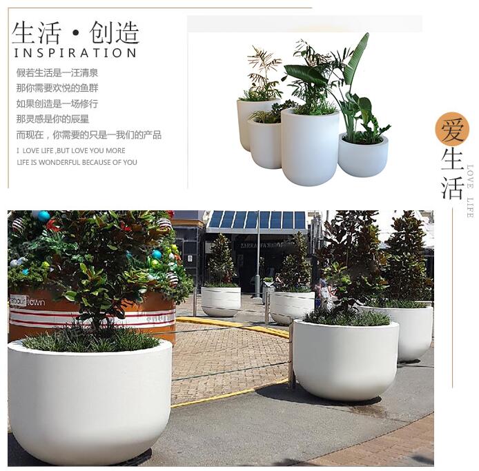 大型玻璃鋼花盆圓形戶外街區(qū)市政景觀花缽 大型玻璃鋼花盆圓形戶外街區(qū)市政景觀花缽