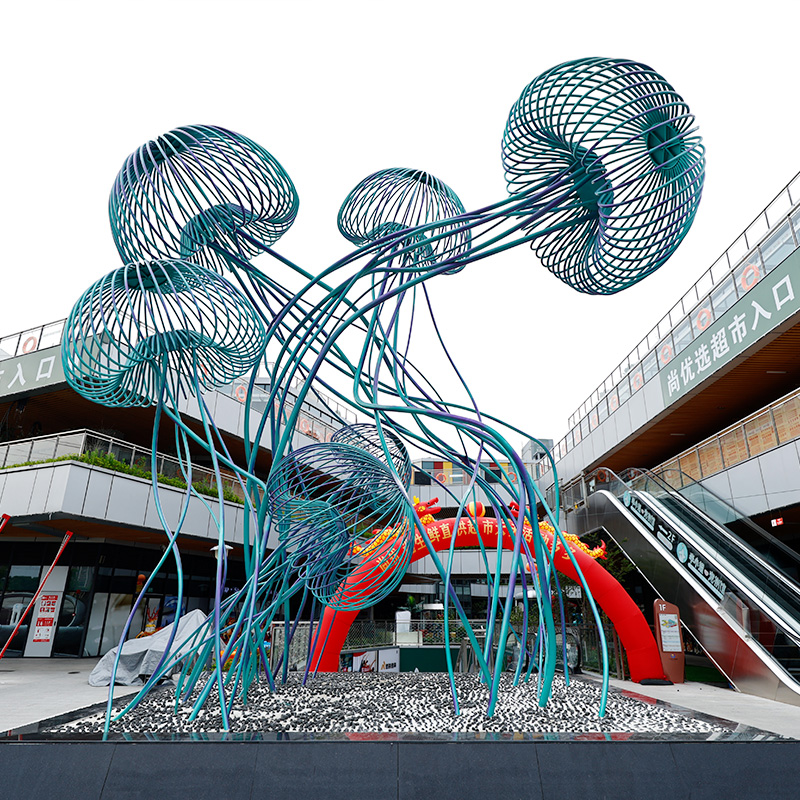 大型不銹鋼鏤空雕塑水霧造型景觀擺件 大型不銹鋼鏤空雕塑水霧造型景觀擺件