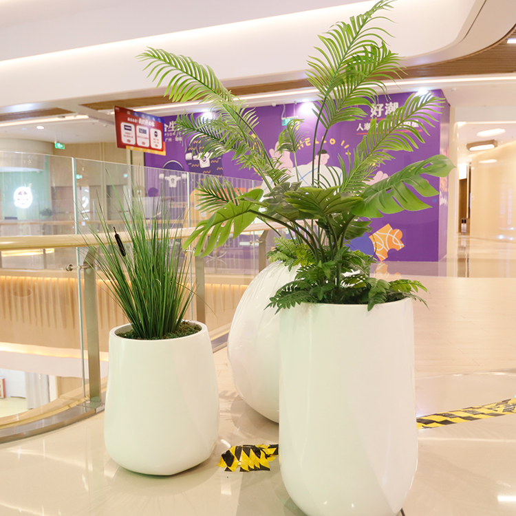 商場玻璃鋼異形花盆創(chuàng)意美陳花缽組合 商場玻璃鋼異形花盆創(chuàng)意美陳花缽組合