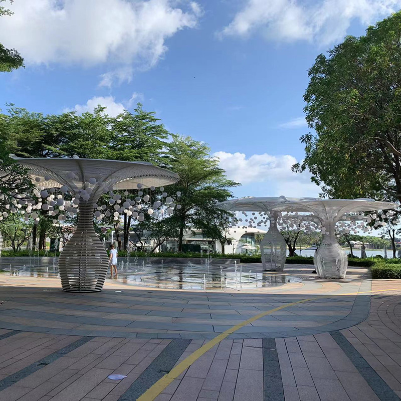 不銹鋼鏤空涼亭大型景觀金屬鐵藝創(chuàng)意廊架 不銹鋼鏤空涼亭大型景觀金屬鐵藝創(chuàng)意廊架