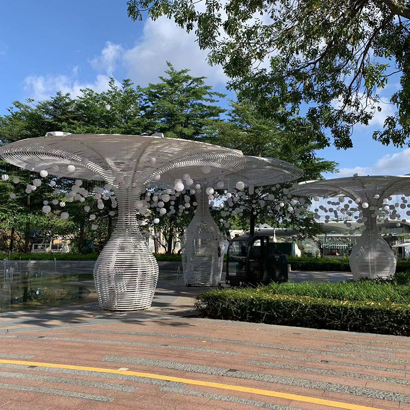 不銹鋼鏤空涼亭大型景觀金屬鐵藝創(chuàng)意廊架 不銹鋼鏤空涼亭大型景觀金屬鐵藝創(chuàng)意廊架