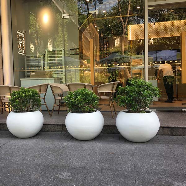 玻璃鋼圓形花盆戶外市政工程景觀花缽 玻璃鋼圓形花盆戶外市政工程景觀花缽