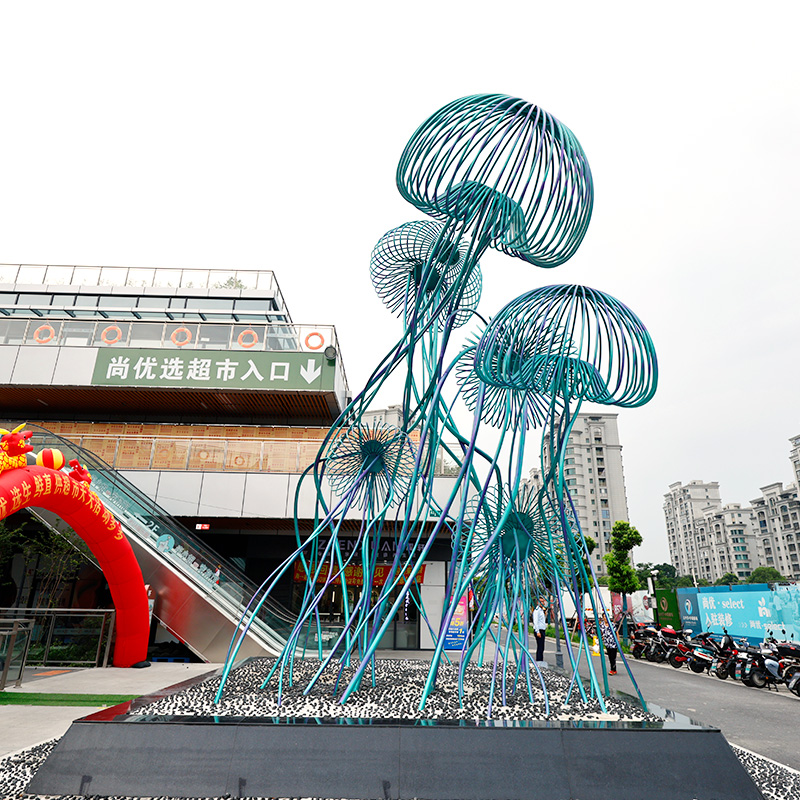 大型不銹鋼鏤空雕塑水霧造型景觀擺件 大型不銹鋼鏤空雕塑水霧造型景觀擺件
