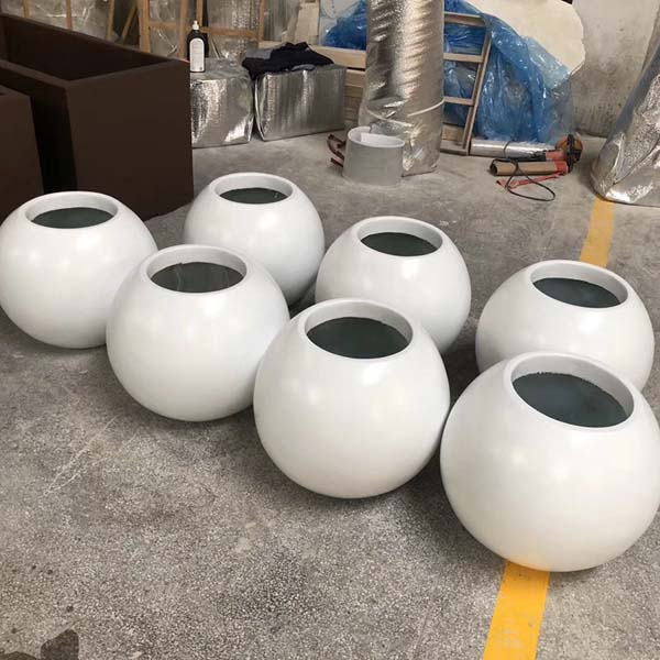 玻璃鋼圓形花盆戶外市政工程景觀花缽 玻璃鋼圓形花盆戶外市政工程景觀花缽