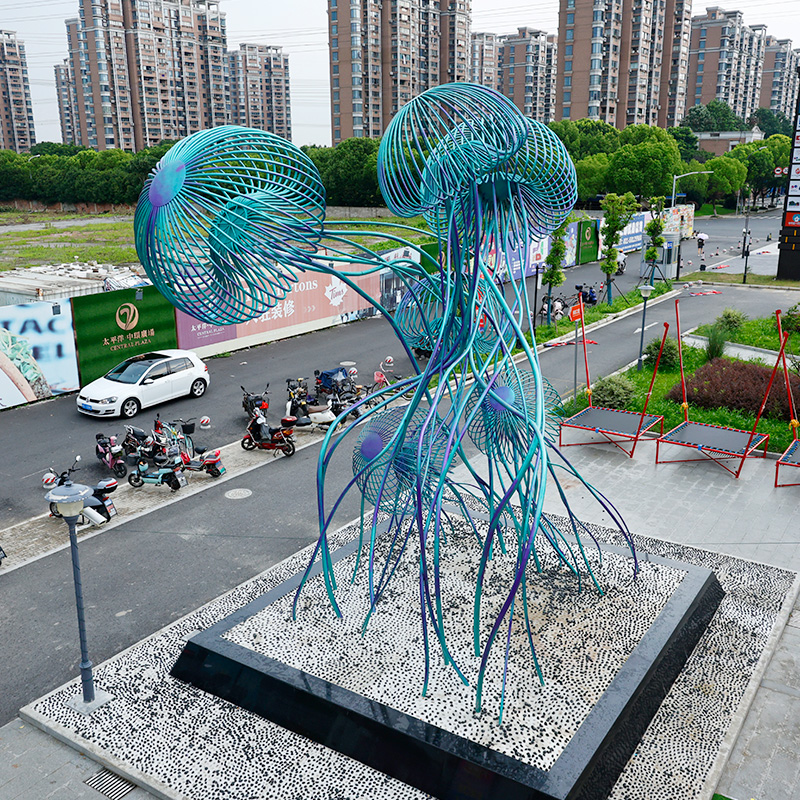 大型不銹鋼鏤空雕塑水霧造型景觀擺件 大型不銹鋼鏤空雕塑水霧造型景觀擺件