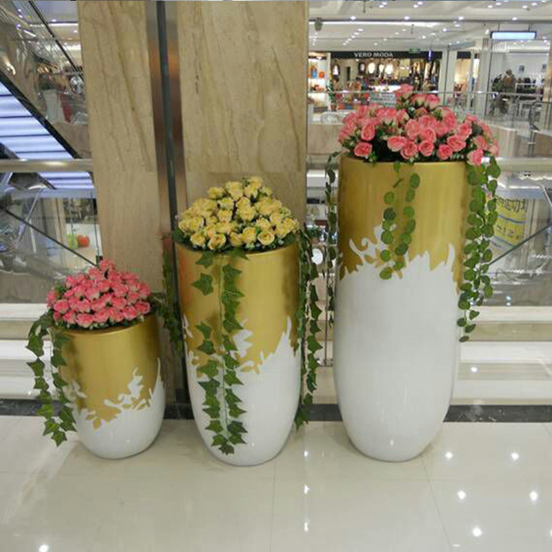 玻璃鋼圓柱形花盆組合創(chuàng)意景觀藝術(shù)花缽 玻璃鋼圓柱形花盆組合創(chuàng)意景觀藝術(shù)花缽
