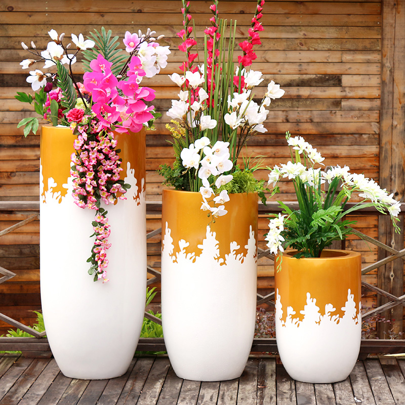玻璃鋼圓柱形花盆組合創(chuàng)意景觀藝術(shù)花缽 玻璃鋼圓柱形花盆組合創(chuàng)意景觀藝術(shù)花缽