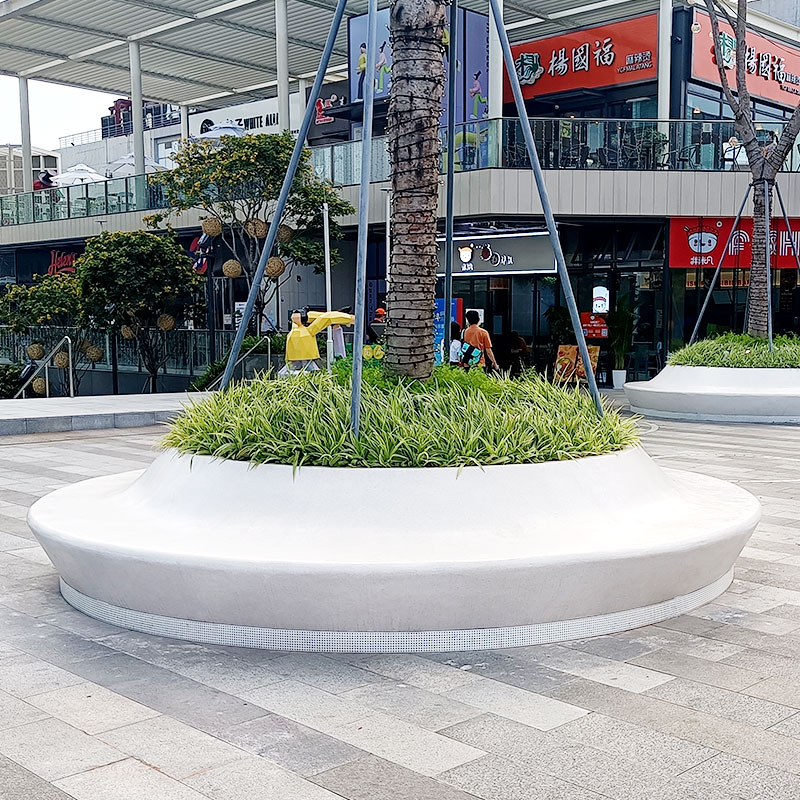 玻璃鋼圓形樹池坐凳戶外景觀花壇種植池 玻璃鋼圓形樹池坐凳戶外景觀花壇種植池