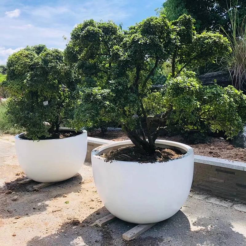 園林景觀大型玻璃鋼花盆種植花箱花缽 園林景觀大型玻璃鋼花盆種植花箱花缽