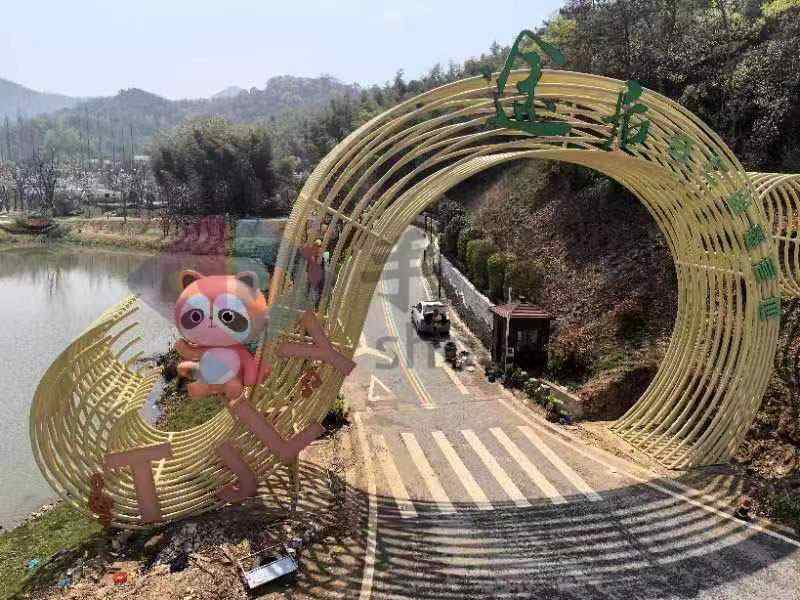 不銹鋼門頭雕塑異形景觀小品擺件 不銹鋼門頭雕塑異形景觀小品擺件