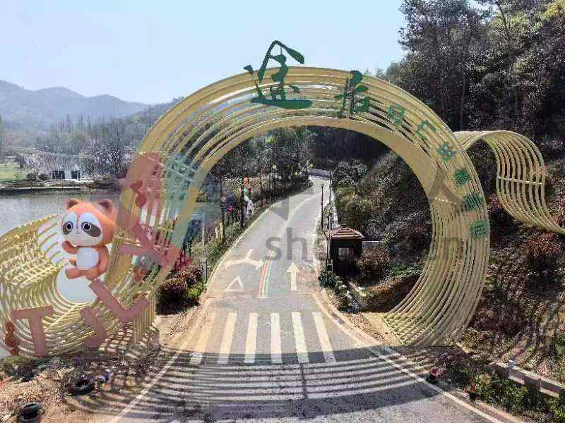 不銹鋼門頭雕塑異形景觀小品擺件 不銹鋼門頭雕塑異形景觀小品擺件