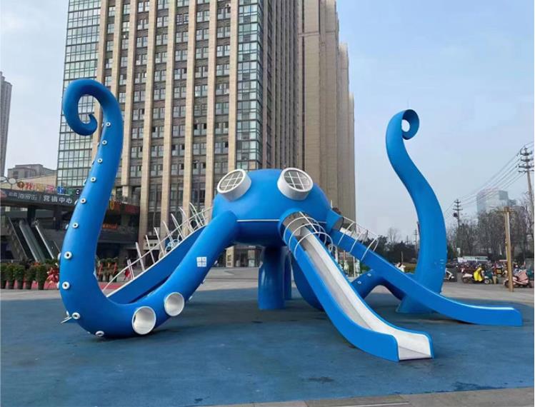 不銹鋼章魚滑梯異形景觀創(chuàng)意滑梯 不銹鋼章魚滑梯異形景觀創(chuàng)意滑梯