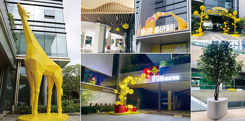 廣東深圳亞鋼壹號商業(yè)廣場景觀美陳DP點制作案例 廣東深圳亞鋼壹號商業(yè)廣場景觀美陳DP點制作案例