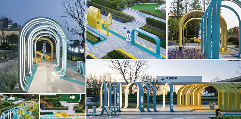 江蘇南京公園景觀商業(yè)廣場美陳DP點制作案例 江蘇南京公園景觀商業(yè)廣場美陳DP點制作案例