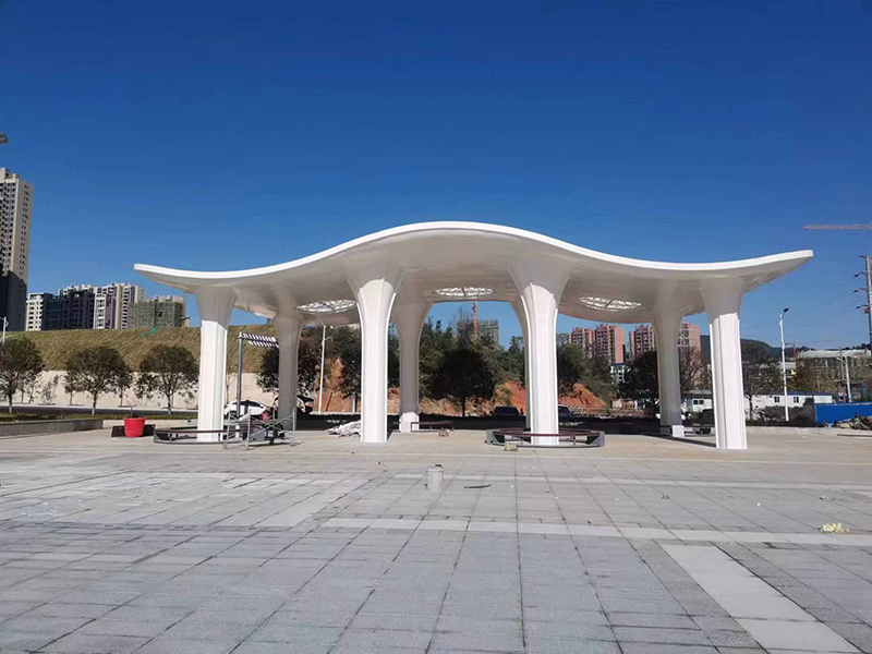 不銹鋼金屬異形廊架廣場公園大型涼亭 不銹鋼金屬異形廊架廣場公園大型涼亭