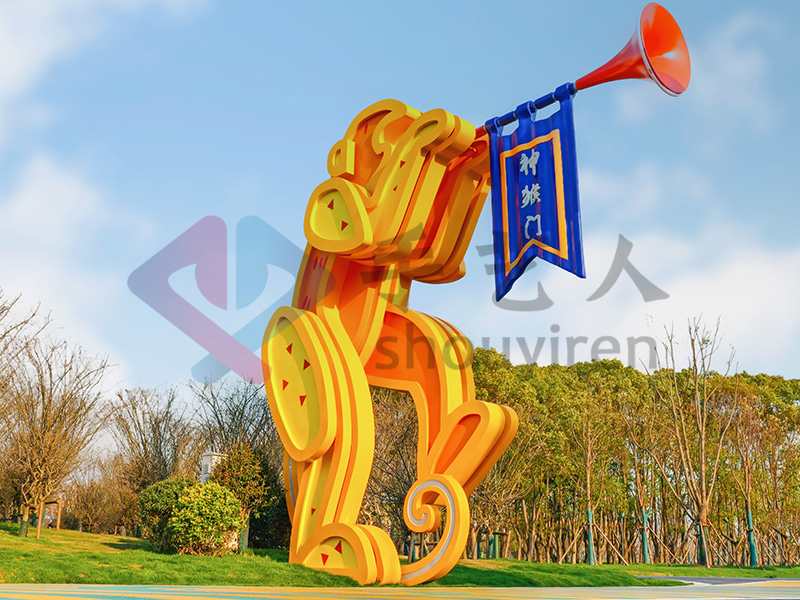 不銹鋼神猴造型門頭動(dòng)物鍍鋅板景觀雕塑擺件 不銹鋼神猴造型門頭動(dòng)物鍍鋅板景觀雕塑擺件