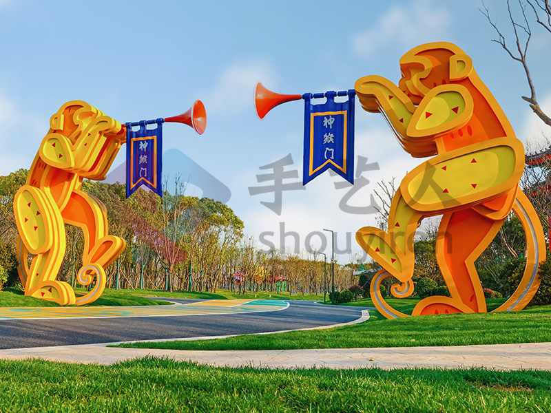 不銹鋼神猴造型門頭動(dòng)物鍍鋅板景觀雕塑擺件 不銹鋼神猴造型門頭動(dòng)物鍍鋅板景觀雕塑擺件